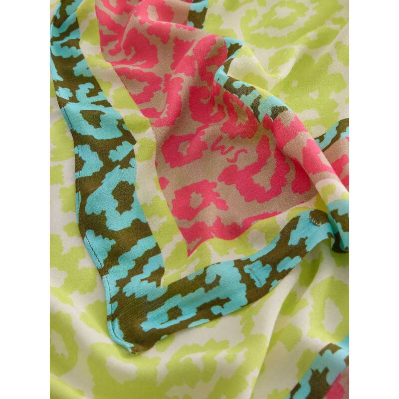 White Stuff Animal Patchwork Scarf image number 1